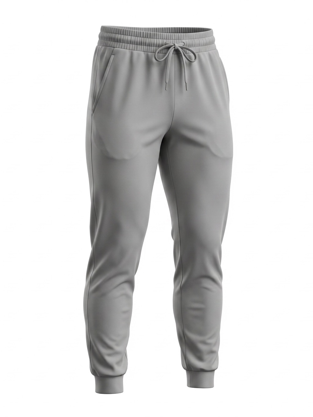 Women’s Gray Jogger Sweatpants with Comfortable Drawstring Waist - Size Medium